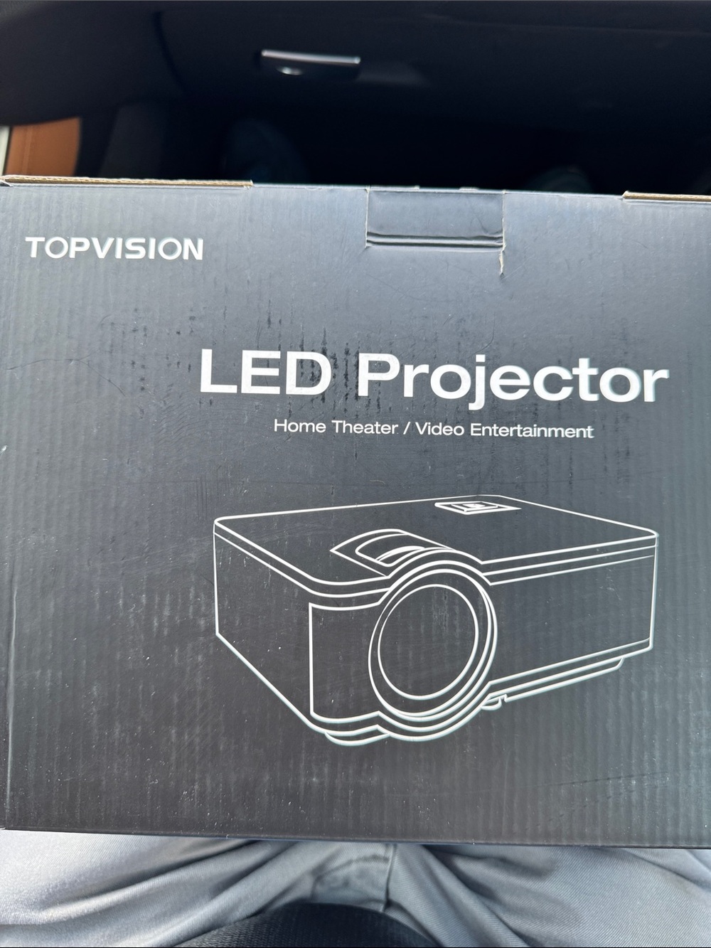 LED Projector - Black - Home Theater Video Entertainment
